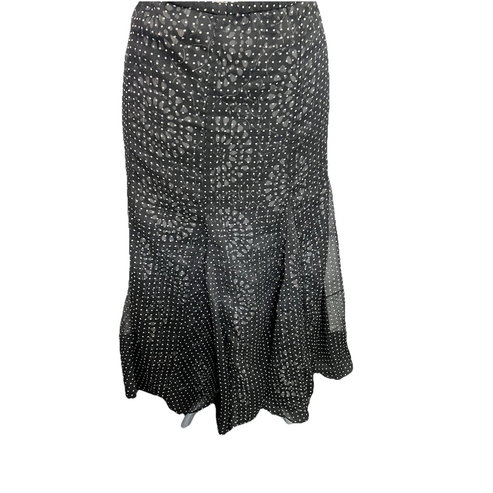 Vintage Notations Y2K Reversible Maxi Fairy Skirt‎ Size L Asymmetric Whimsical